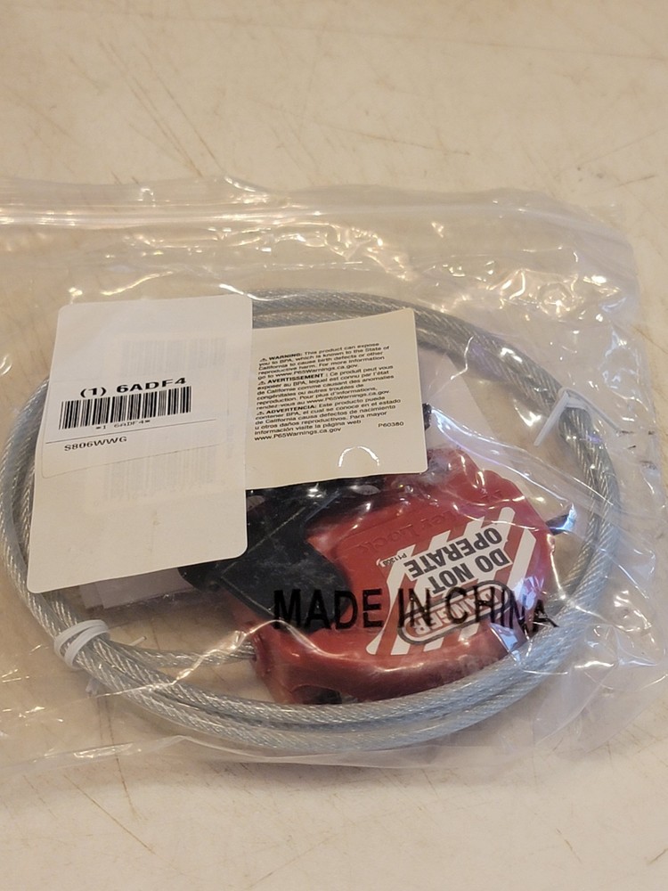MASTER LOCK S806WWG, 6ADF4, Adjustable Cable Lockout.
