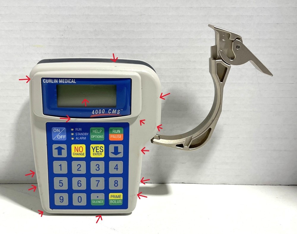 Curlin Medical 4000 CMS Ambulatory Infusion System Power Tested 303 Error Code