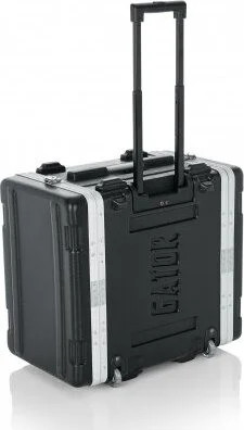 Gator 6U Audio Rack; Powered Rolling
