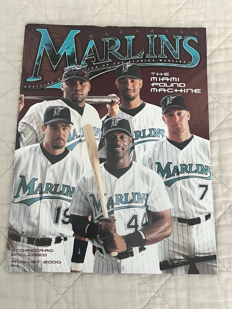 Florida Marlins Program August 2000 The Miami Pound Machine- Lowell/Lee/Floyd