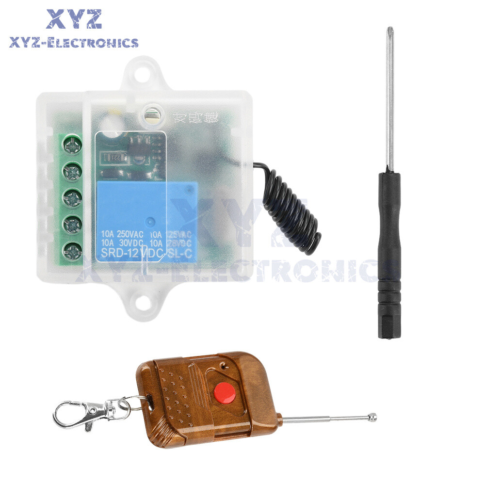 433Mhz Universal Wireless Remote Control Switch With DC12V Relay Receiver Module