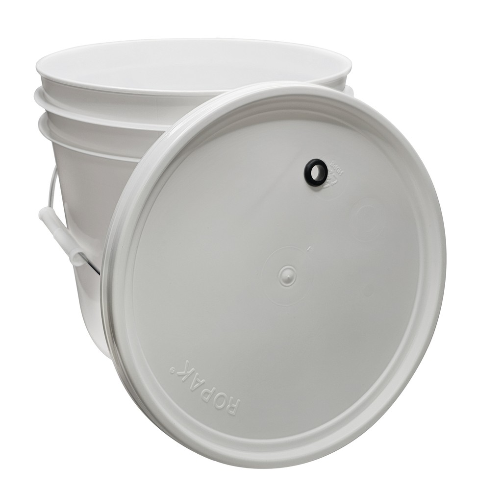 Home Brew Ohio 2 Gallon Bucket and Grommeted Lid - No Graphics