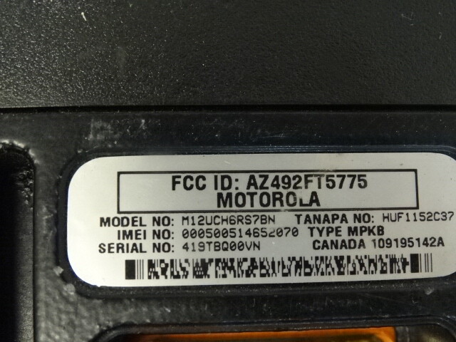 MOTOROLA M12UCH6RS7BN