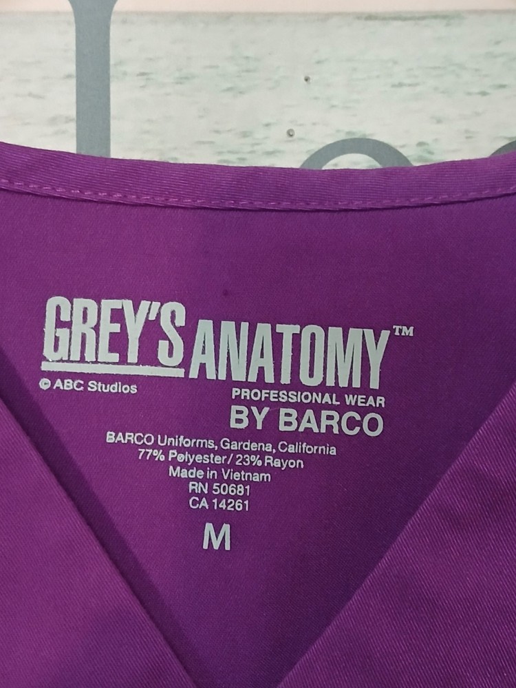 Grey's Anatomy Women's Scrub Top Medium Nursing