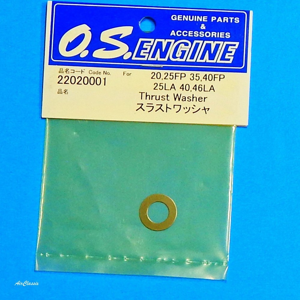 OS #22020001 Thrust Washer NIP for Many .20 to .46 Engines