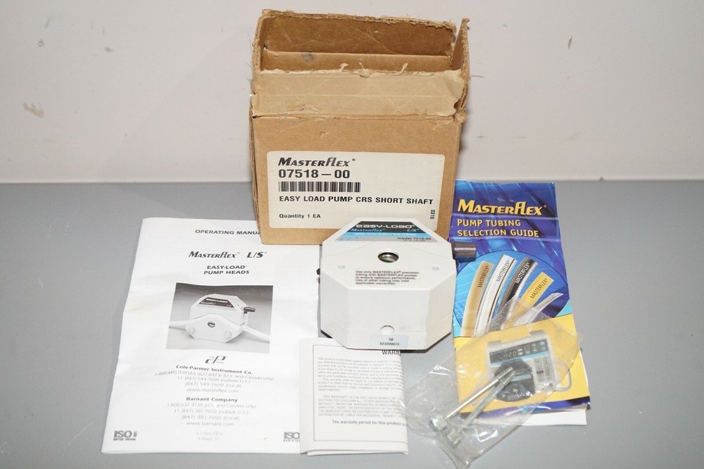 ^ Masterflex L/S Easy-Load Pump Head 07518-00 #C890