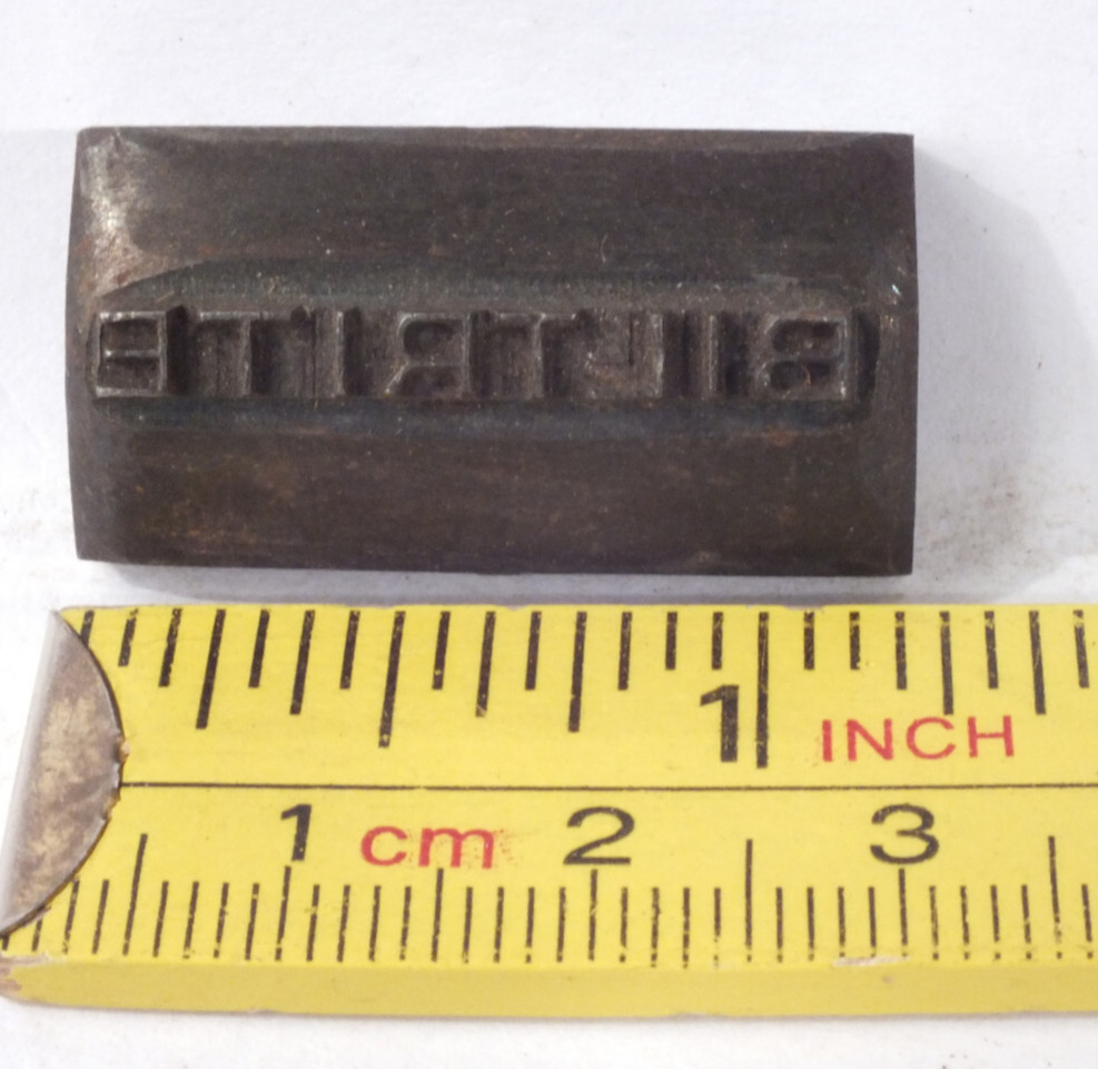 BILTRITE: Steel Leather Embossing Stamp