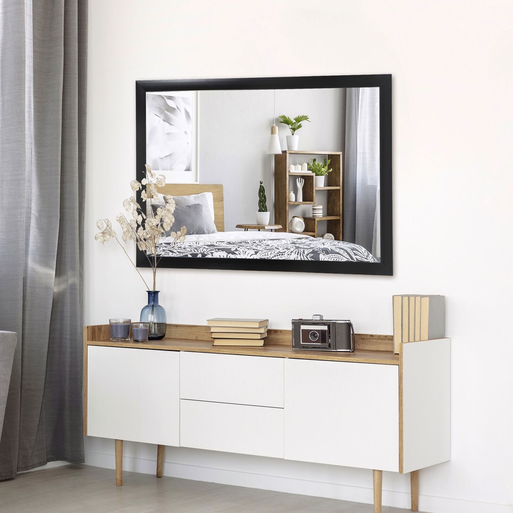 24×36 Inch Rectangular Wall Mirror with Alumium Frame Muti-functional Mirror