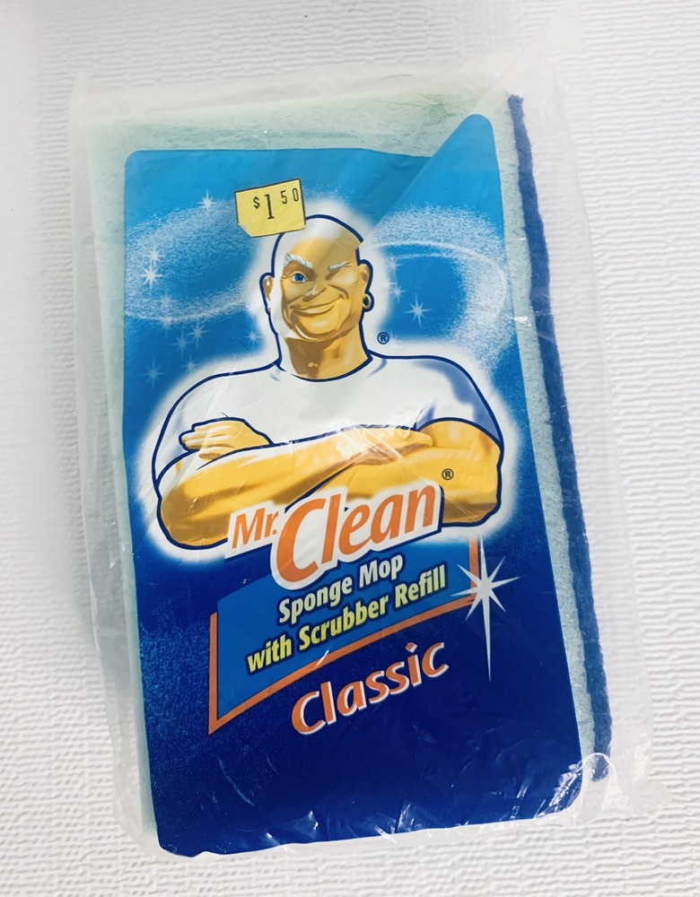 Mr Clean Classic Sponge Mop Replacement Scrubber Refill NEW