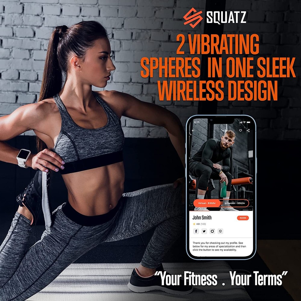 Squatz SQVB-3 Eva Wireless Vibration Massage Ball