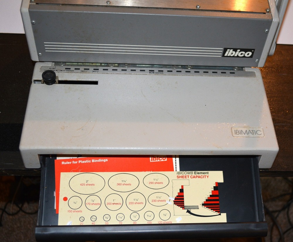 Ibico book binding machine. Comb binders. Ibimatic