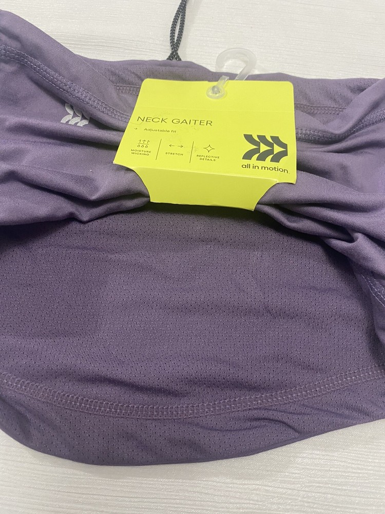 All In Motion - Purple Neck Gaiter Coverage