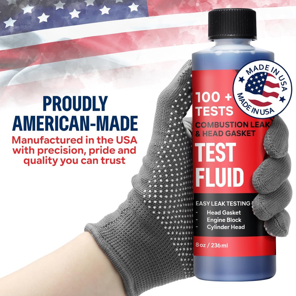 Combustion Leak + Head Gasket Test Kit - Over 100 Tests - Includes 8oz...