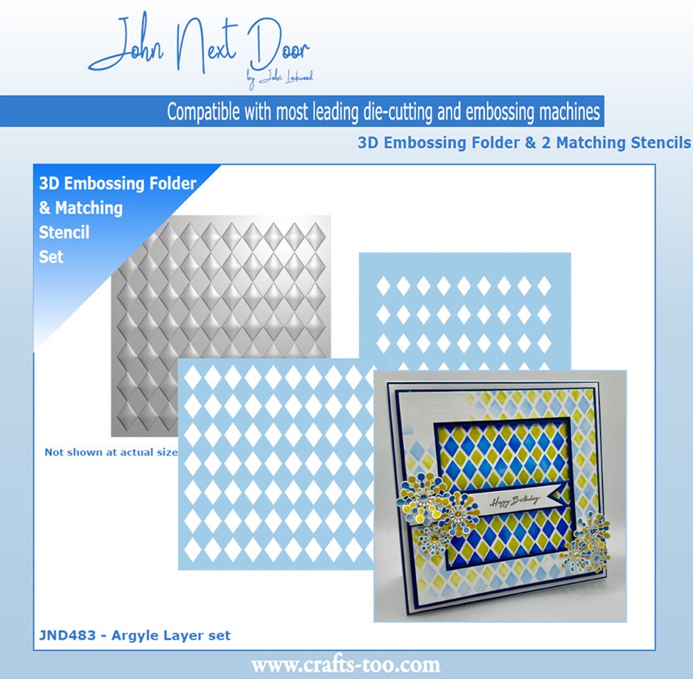 John Next Door - 3D Embossing Folder & Stencils Collection