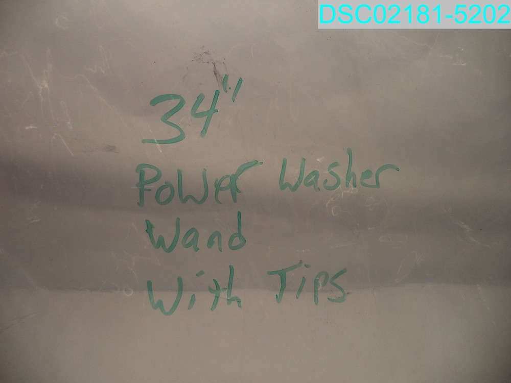 34" Power Washer Wand With Tips
