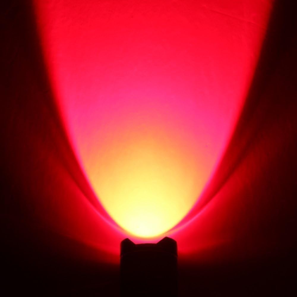 WAYLLSHINE 2 Pack Red Light Flashlight Single Mode LED One...