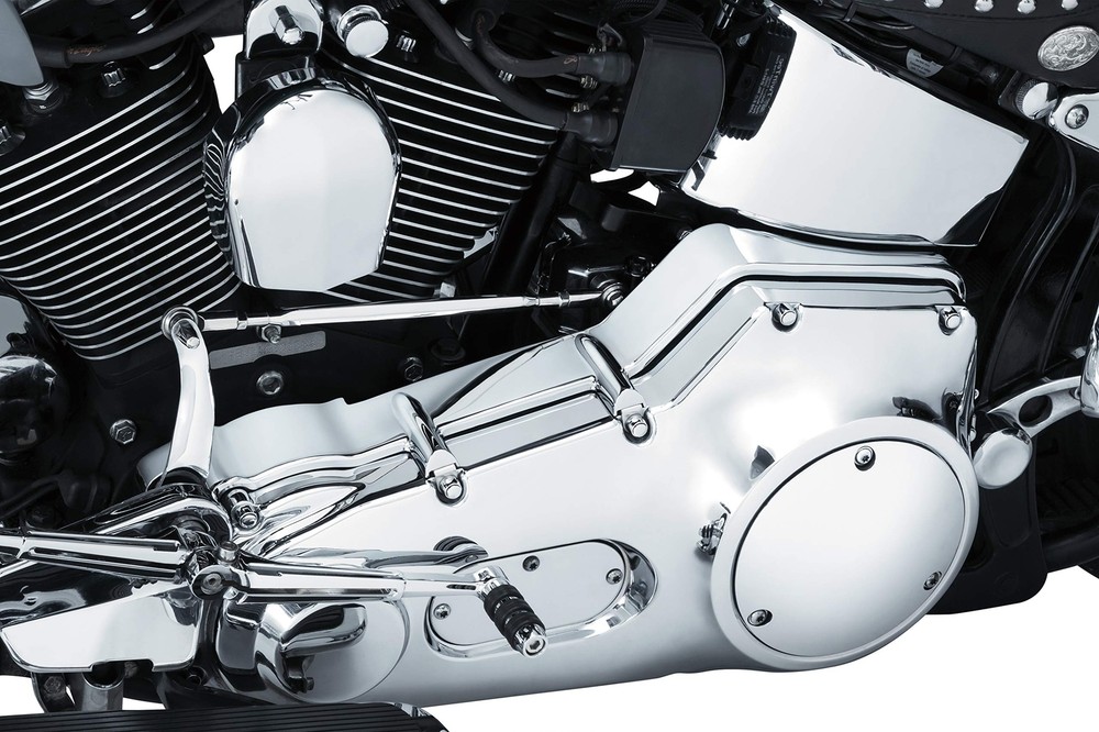 Kuryakyn Motorcycle Engine Accessory: Inner Primary Cover Chrome, black
