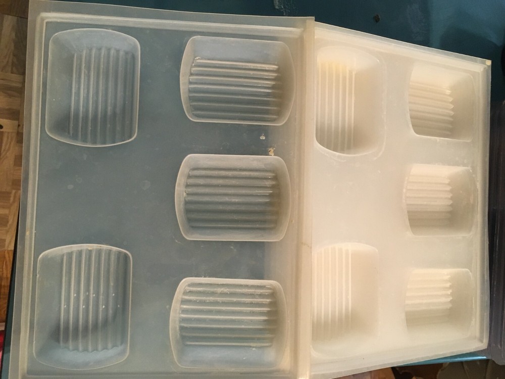 11 Chase Soap molds, Rectangular with design