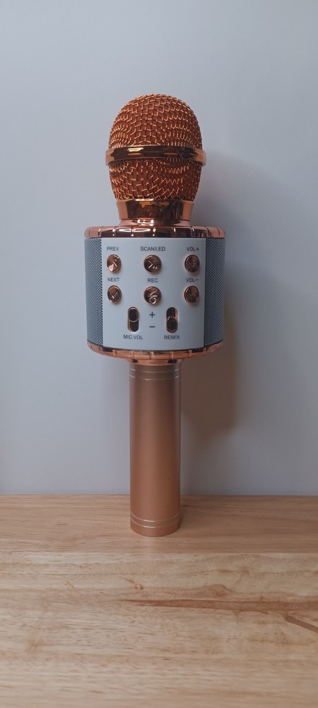 Ovellic Karaoke Microphone Rose Gold