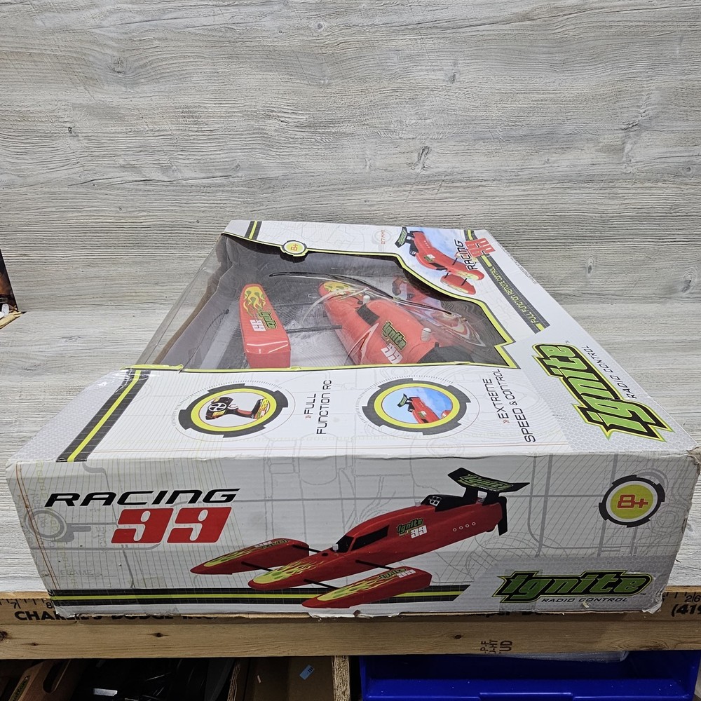 Ignite RC Racing 99 Hydroplane Speed Boat Full Function Remote Control 27MHz NIB