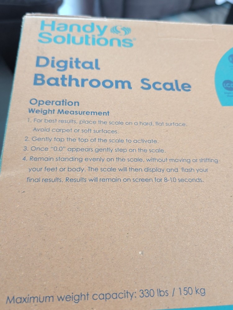HANDY SOLUTIONS DIGITAL BATHROOM SCALE