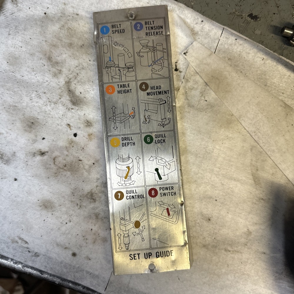 Craftsman 113.24540 Drill Press Front Cover Front Plate