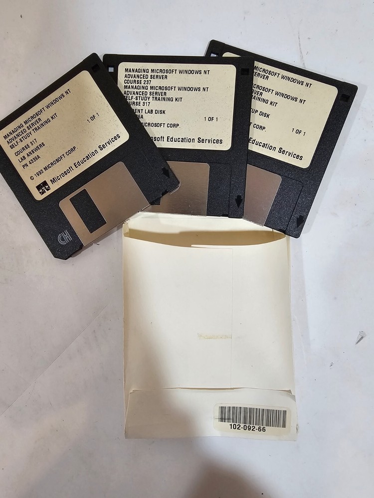 Microsoft Windows NT Advanced Server 3.1 Self Study Series w/Floppy Disks NEW