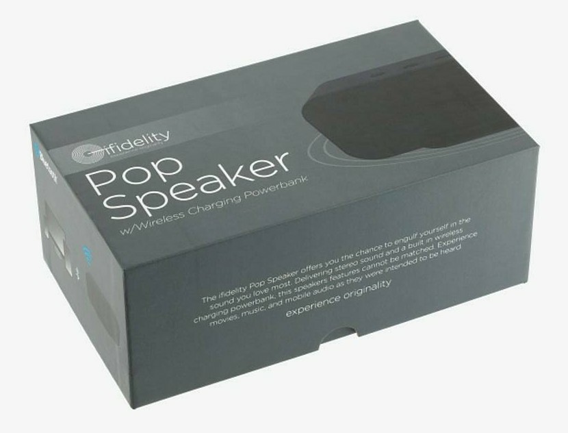 ifidelity Bluetooth Pop Speaker/Wireless Charger Powerbank