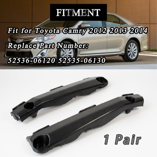 1Pair Front Bumper Bracket Fit for 2012 2013 2014 Camry Left & Right Side Front