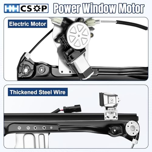 Front Right Passenger Side Power Window Regulator with Motor (2 Pins)