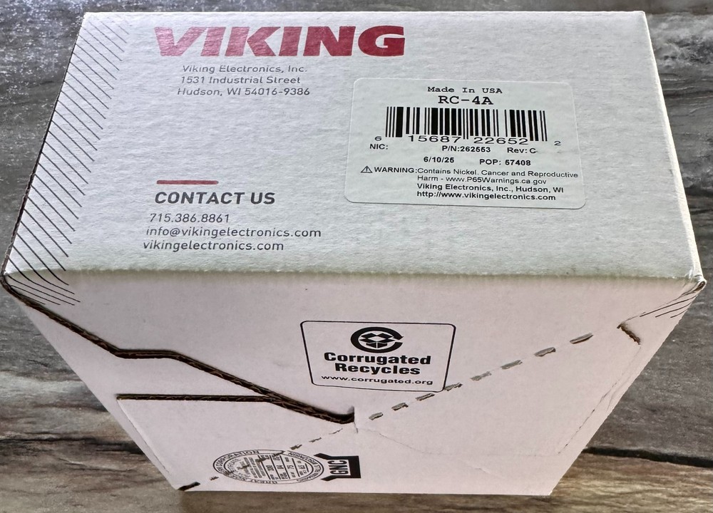 Viking electronics RC-4A Network Enabled 4 Relay Controller * NIB!!!!!