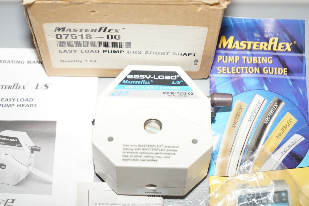 ^ Masterflex L/S Easy-Load Pump Head 07518-00 #C890