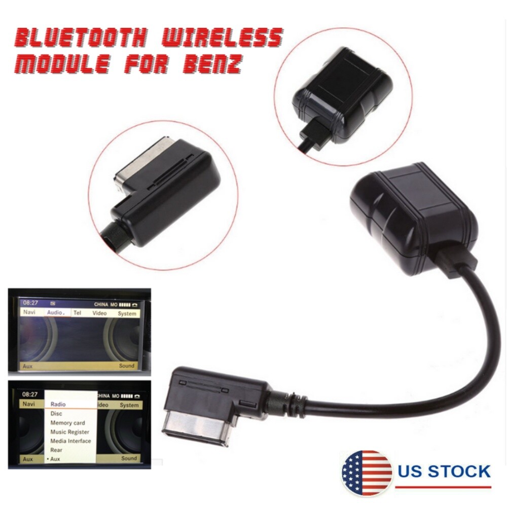 Bluetooth Wireless Module for Benz Radio Stereo MMI Socket Interface Audio Input