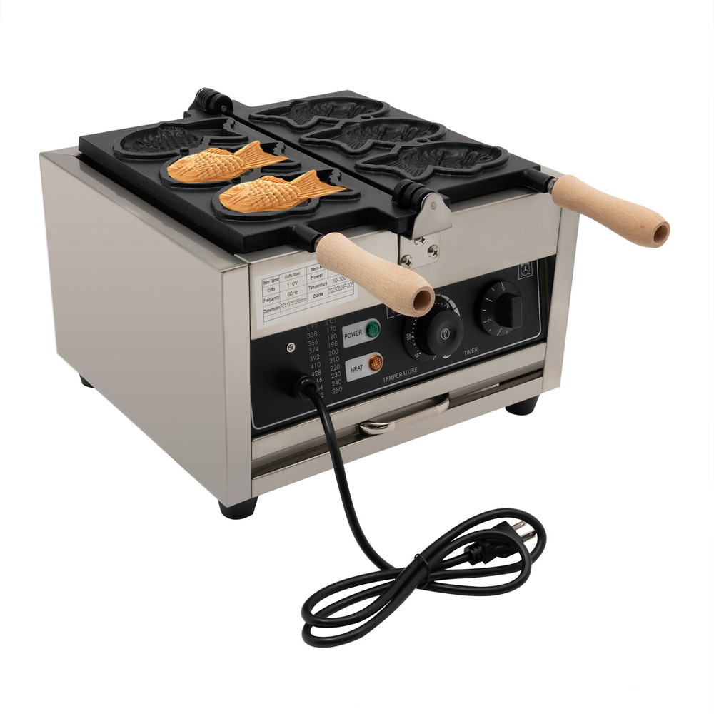 Non-stick Electric Taiyaki Maker Waffle Maker Machine Fish Baker Machine HOT