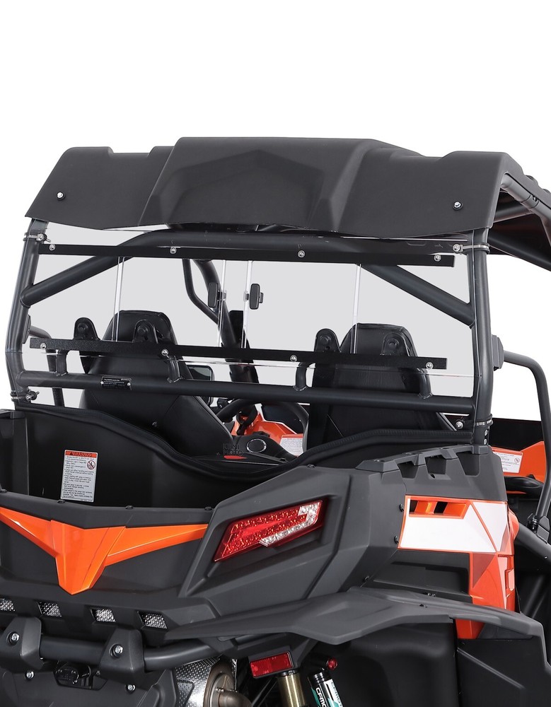 UTV Vented Rear Windshield W/ Sliding Window for 2014-2022 CFMOTO ZForce 800 EX