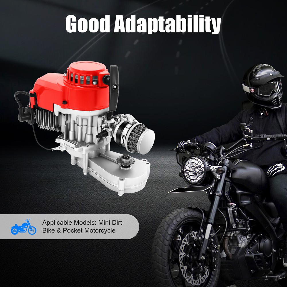 2-Stroke 49cc Racing Engine Motor Pull Start Engine For Pocket /Mini Dirt Bikes