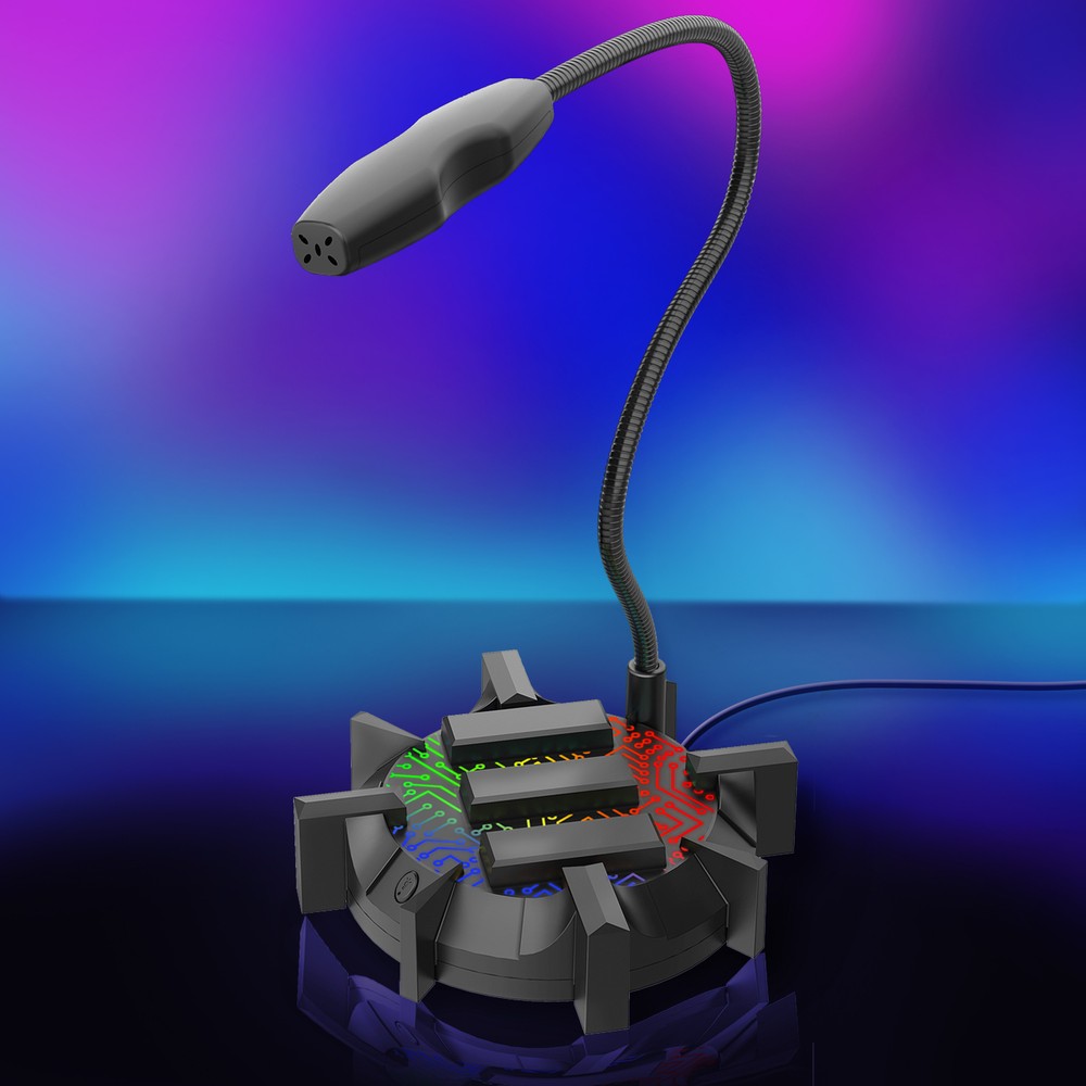 ENHANCE Microphone for PC with USB Plug, Mute Button Compatible with PC, PS5