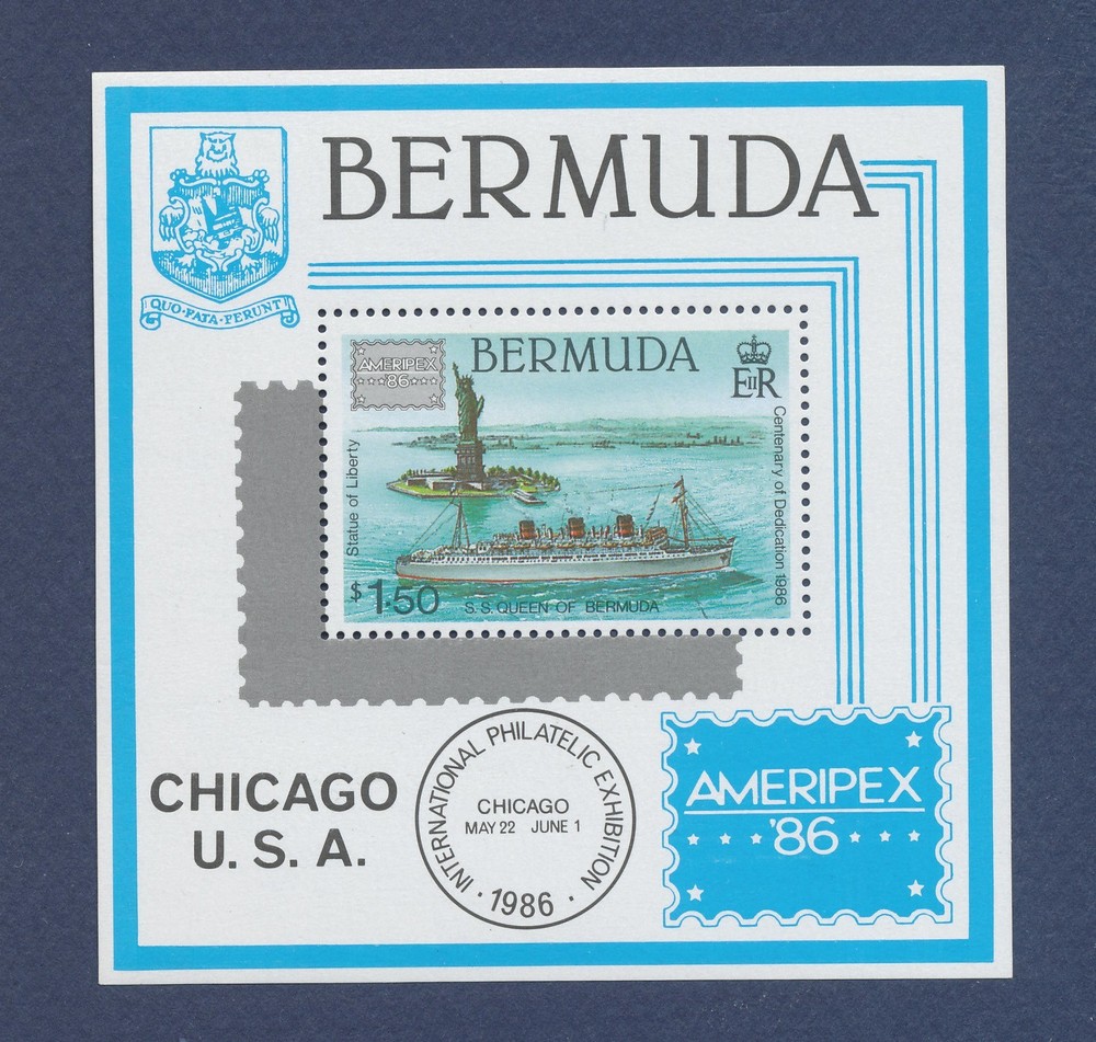 BERMUDA - Scott 508 - MNH S/S - Ameripex 86