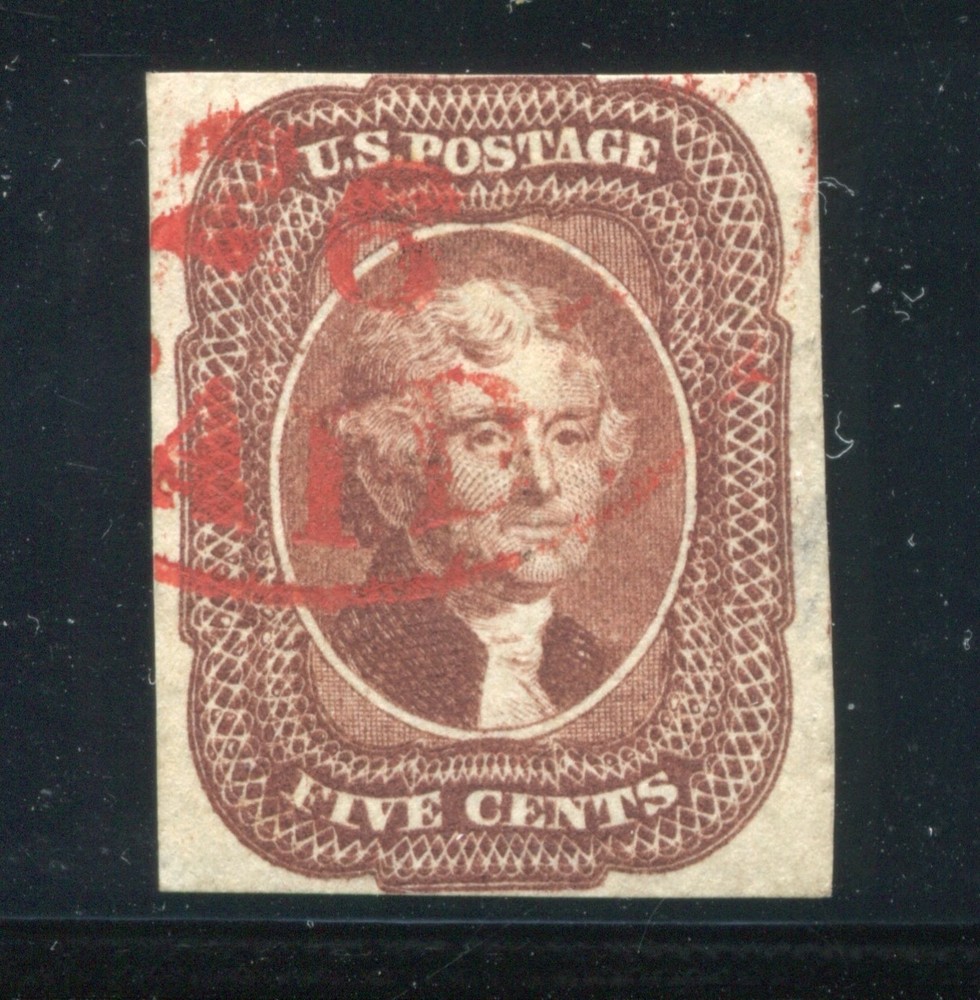 12 Jefferson Imperf Used Stamp  BX6411