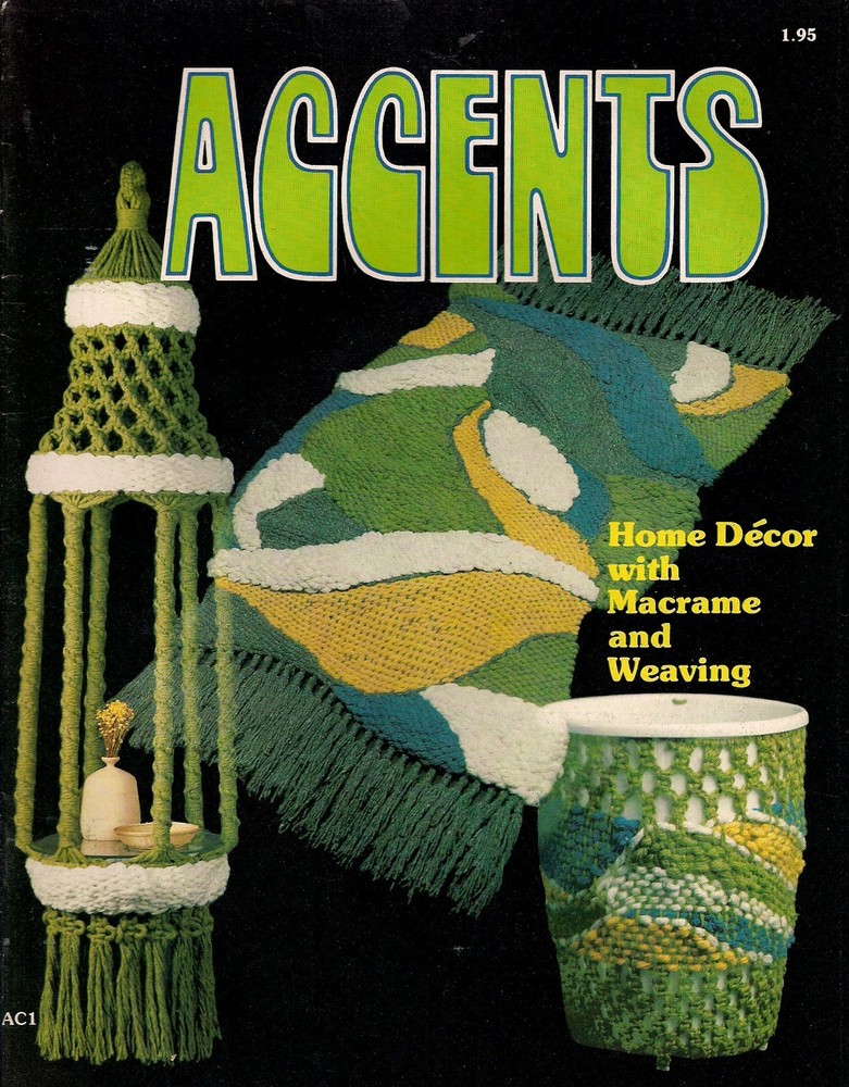 Retro Macrame Cage Hanging Table Pattern - Craft Book: #AC1 Accents