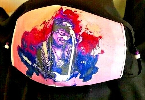 ***Jimi Hendrix*** REVERSIBLE Cotton Face mask (handmade)