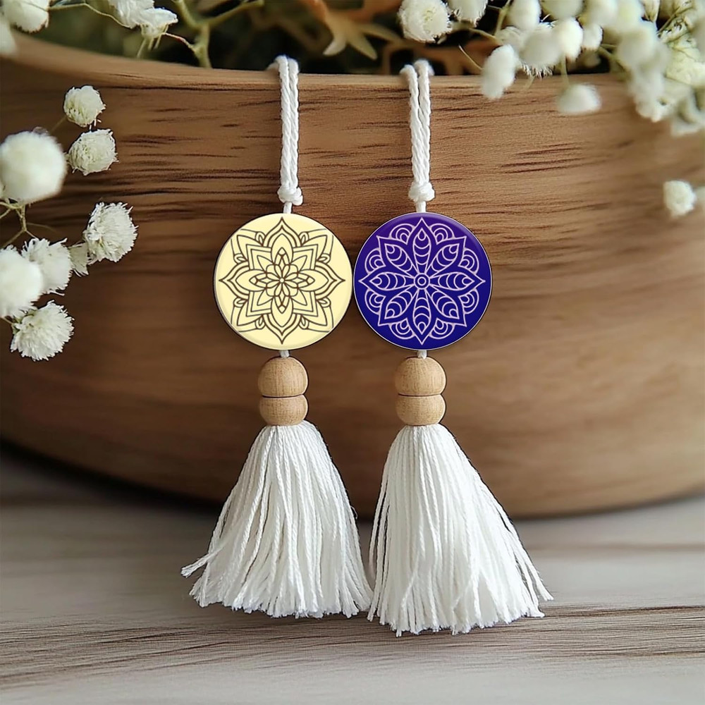 Bohemian round Pattern Polymer Clay Texture Sheets Mandala Pattern Silicone Text