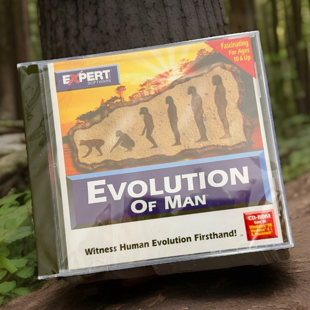 Evolution of Man CD-ROM Windows/Mac Expert Learning Software 1998 Ages 10+