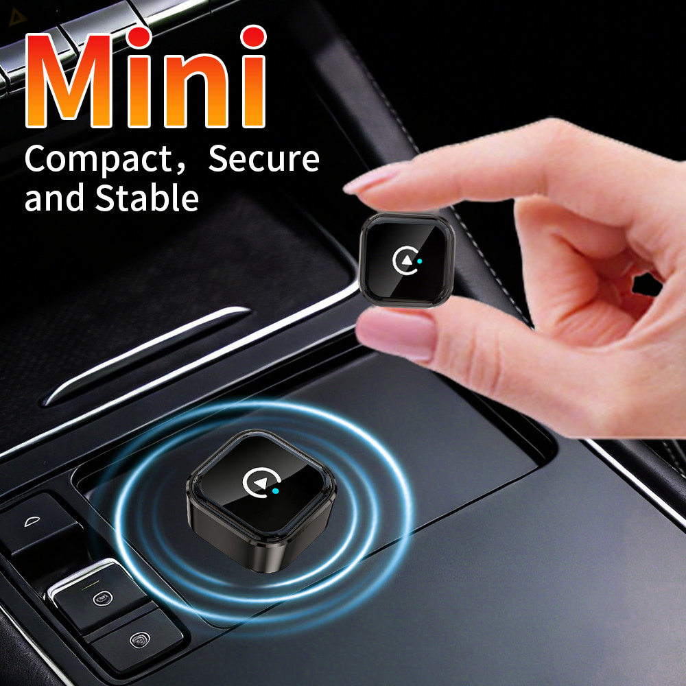 Wireless CarPlay Adapter for Apple iPhone & Android Auto USB Adapter Plug & Play