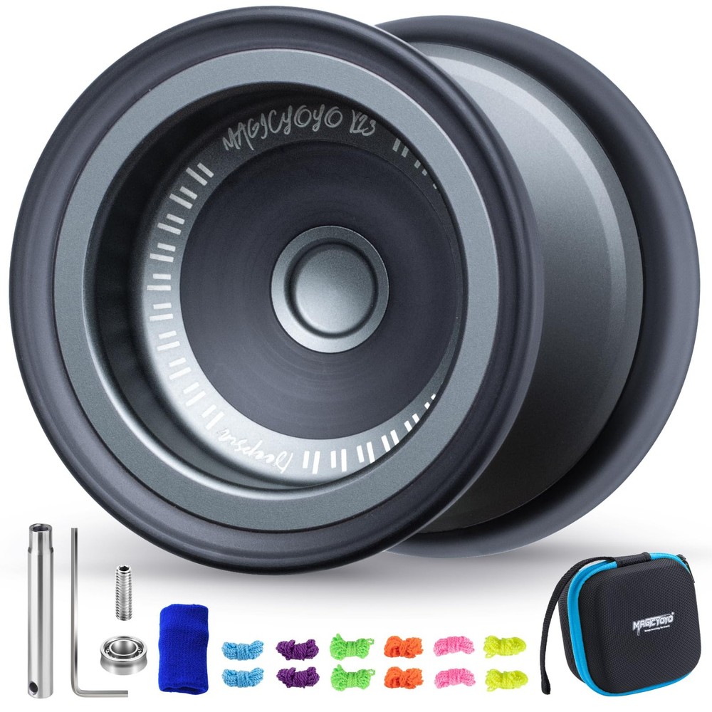 Bi-Material Yoyo for Kids 8-12, Responsive Unresponsive Tricks, 12 Strings