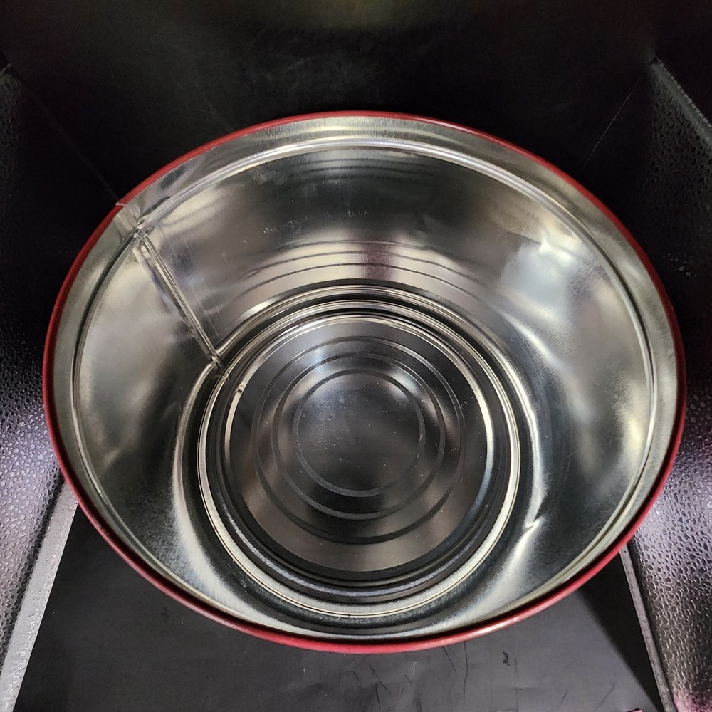 Christmas Theme Popcorn Tin Empty