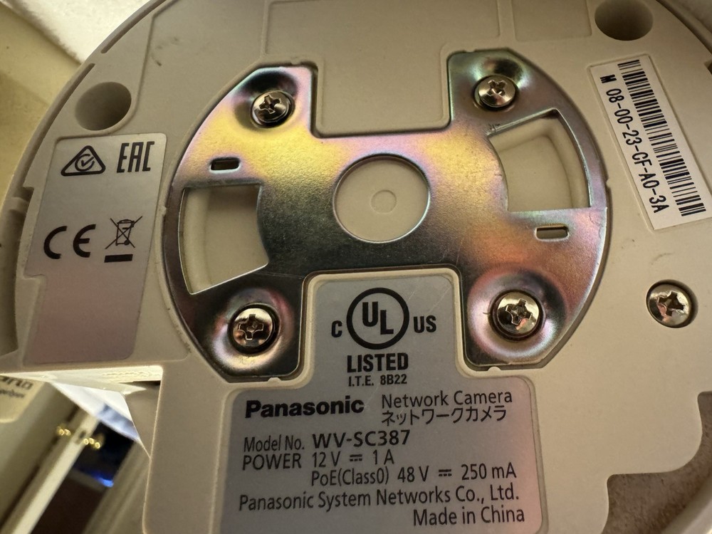 Panasonic WV-SC387 Super Dynamic HD PTZ Dome Network Security Camera