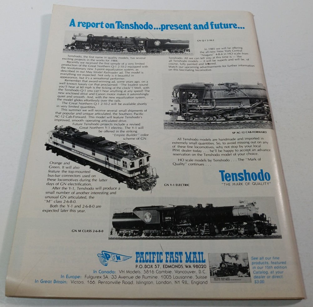 Model Railroader Magazine (August, 1984)
