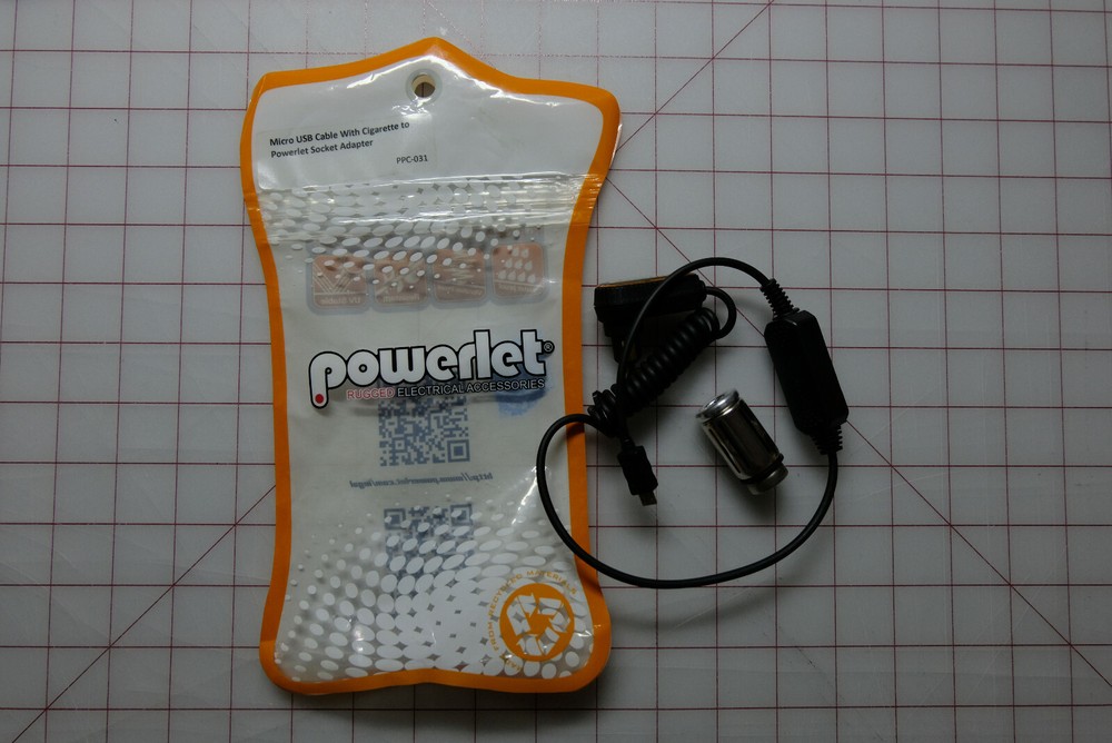 POWERLET PPC-031 MICRO USB CABLE W/ CIGARETTE SOCKET ADAPTER HELLA BMW ACCESSORY