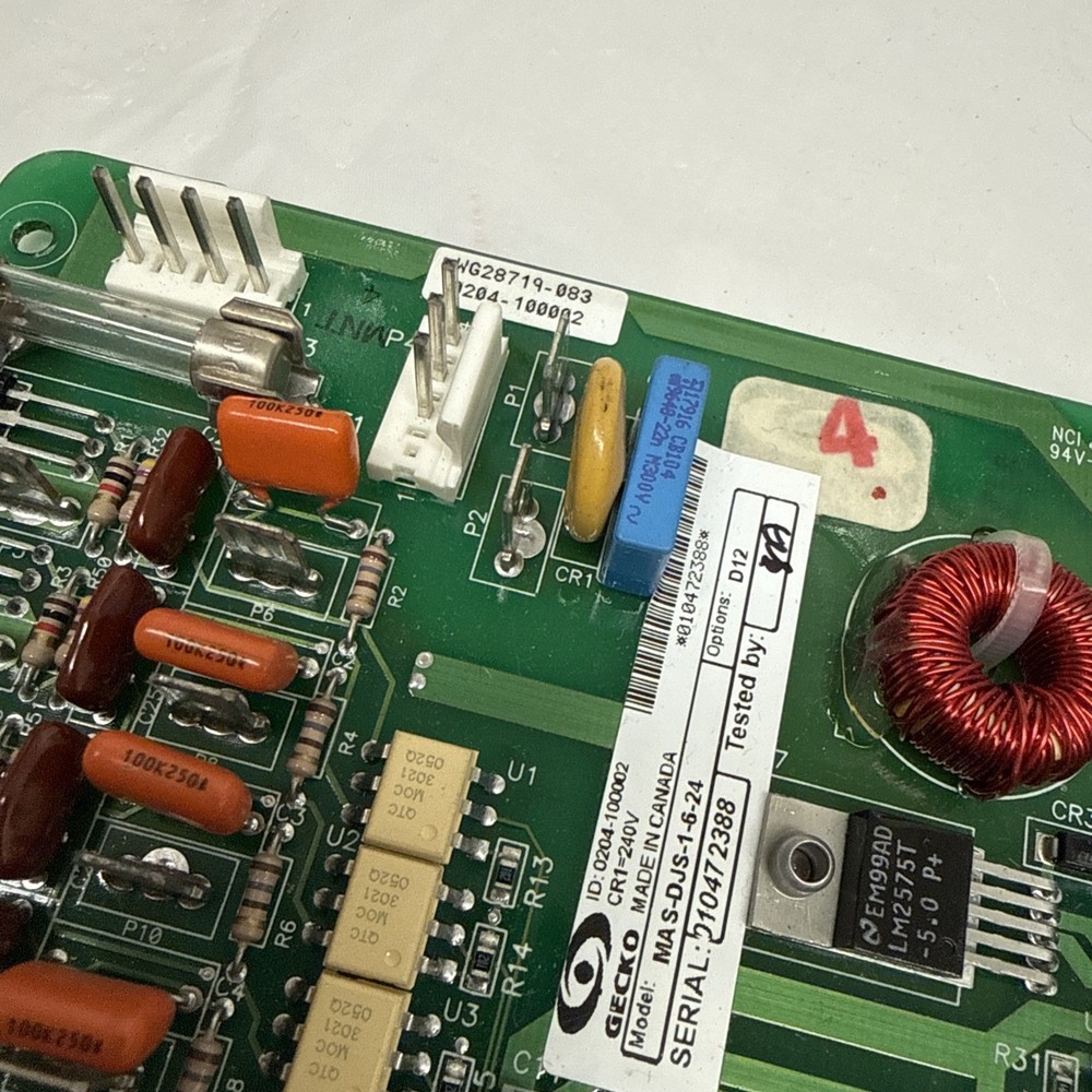 GECKO Model # mas-djs-1-6-24 Spa Controller Sequencer